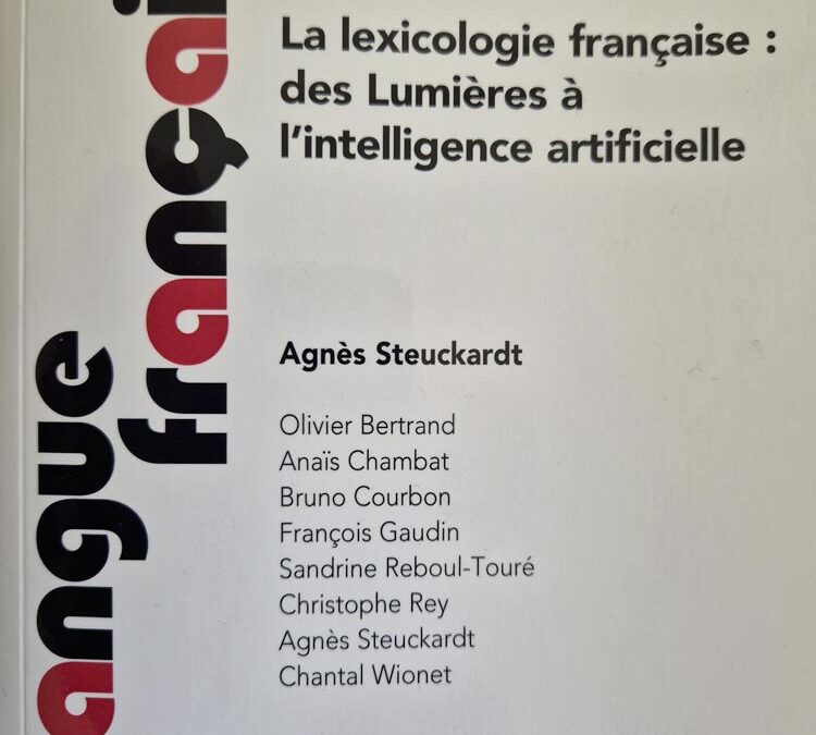 « La lexicologie : des Lumières à l’intelligence artificielle »